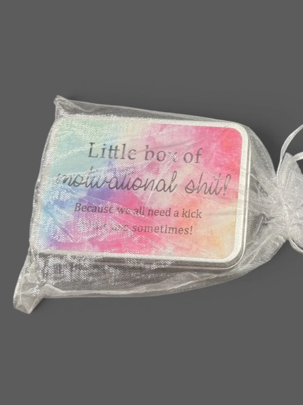 Little Box of Motivational Shit Funny Affirmation Cards Gift NIP